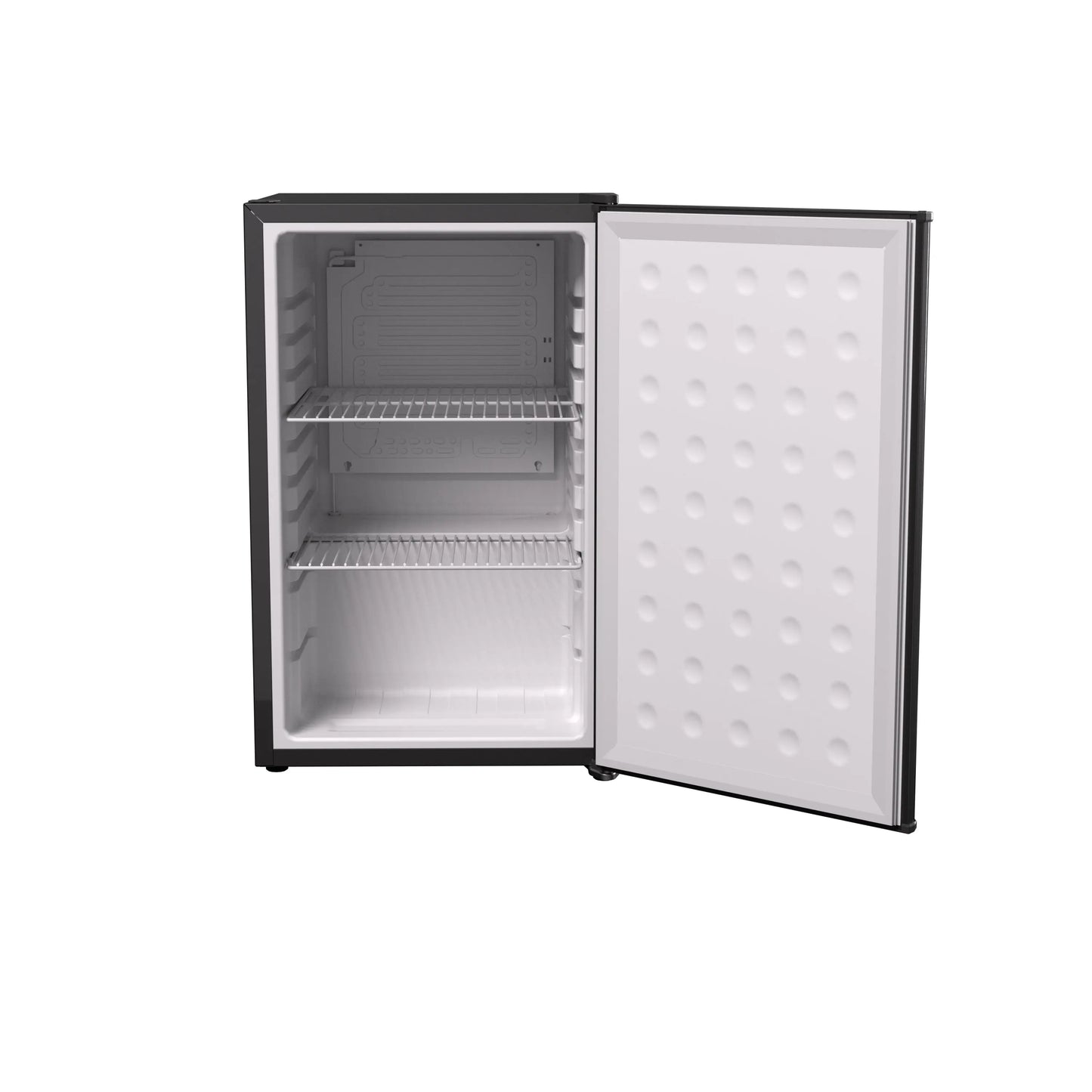 Husky Premium 65L Solid Door 2.3 Cu.ft. Freestanding Under-Counter Mini Fridge in Black Husky-NA Solid Door Large