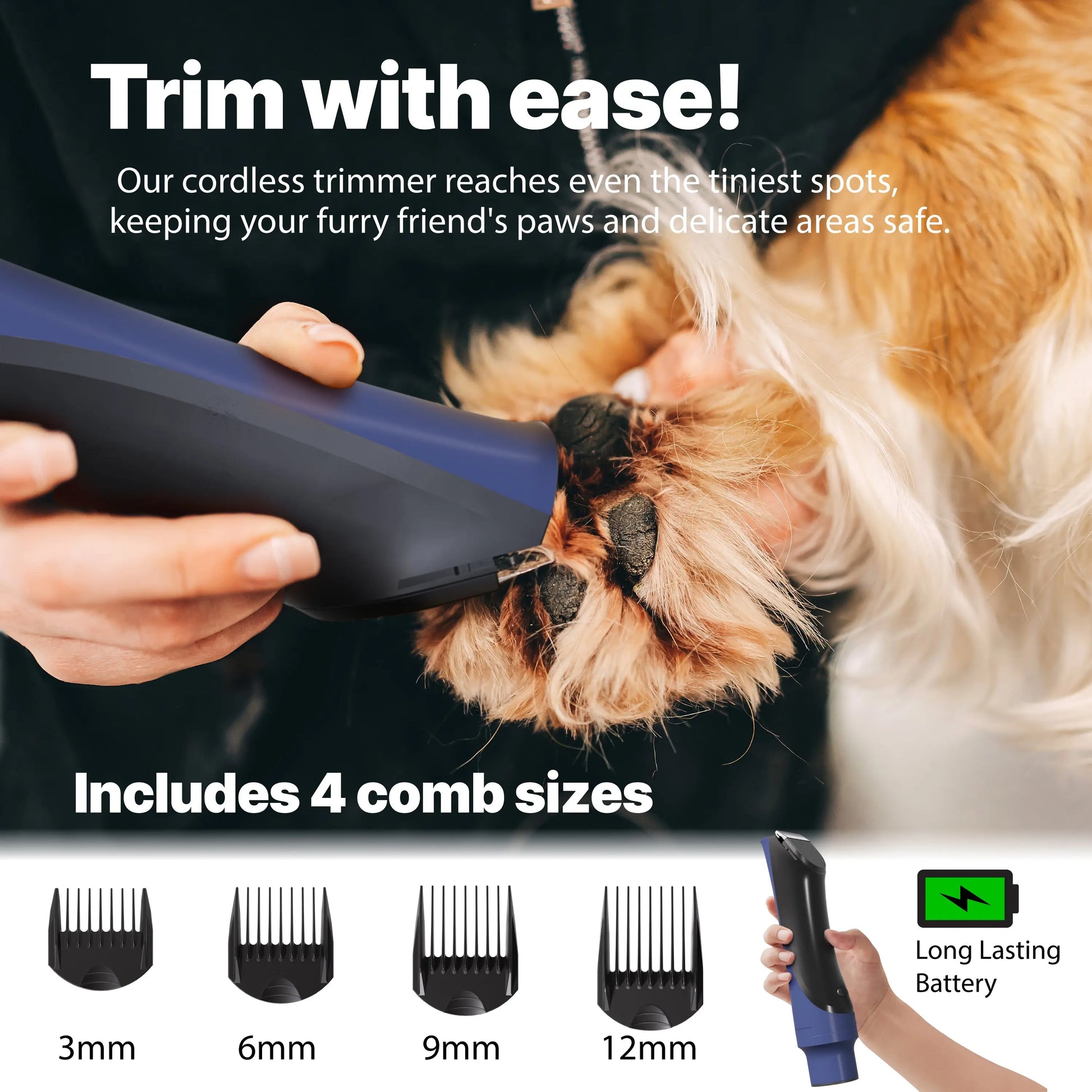 ONE Premium Dog Grooming Kit, Pet Grooming Vacuum & Dog Clippers & Dog Brush for Shedding with 5 Grooming and Cleaning Tools, Low Noise Dog Hair Remover Pet Grooming Supplies - One Products