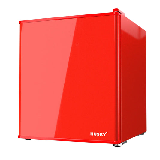 Husky Premium 43L Solid Door 1.5 Cu.ft. Freestanding Counter-Top Mini Fridge in Red - One Products