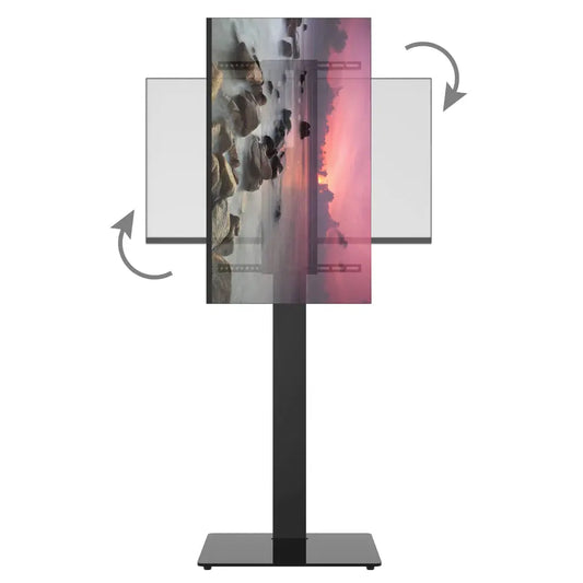 ProMounts Portrait & Landscape Floor TV Stand for 32”-75” TVs, Holds up to 77lbs - One Products