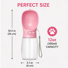 Load image into Gallery viewer, Portable Pet Water Bottle with Built-In Drinking Bowl – Leakproof Travel Water Dispenser for Dogs, Cats &amp; Small Pets | Ideal for Walks, Hiking, Travel &amp; Outdoor Adventures One Products
