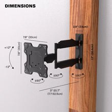 Load image into Gallery viewer, ProMounts Articulating/Full Motion TV Wall Mount for 17&quot; to 47&quot; TVs up to 77lbs ProMounts Articulating Mount
