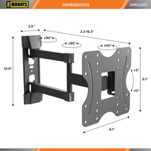 Load image into Gallery viewer, ProMounts Articulating/Full Motion TV Wall Mount for TVs 26&quot;-45&quot; Up to 77 lbs ProMounts Articulating Mount
