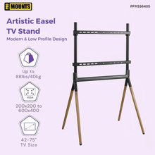 Load image into Gallery viewer, ProMounts Easel TV Stand Mount For 42&quot;-84&quot; TVs And Holds Up To 99Lbs ProMounts TV Stand
