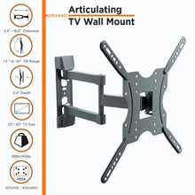 Load image into Gallery viewer, ProMounts Full Motion / Articulating TV Wall Mount for 32&quot; to 55&quot; TVs up to 66lbs ProMounts Articulating Mount
