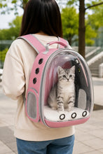 Load image into Gallery viewer, ProMounts Pet Carrier Backpack for Cats &amp; Small Dogs, Airline-Friendly Bubble Carrier with Mesh Ventilation &amp; Safety Leash | Pink One Products
