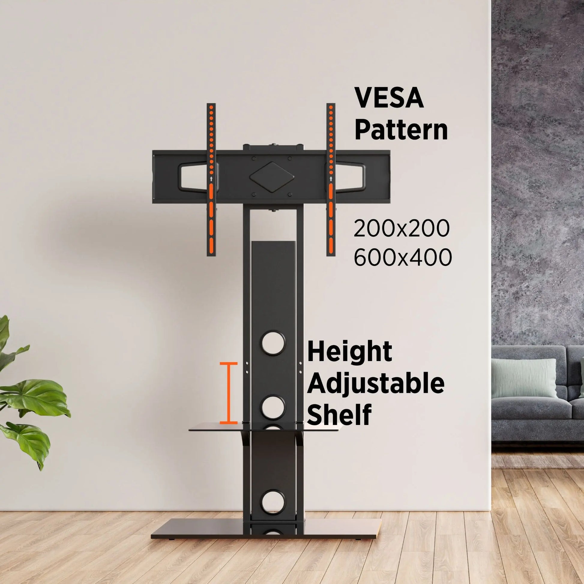 ProMounts Premium Swivel TV Stand Mount for 37”-72” Screens with Shelving, Holds up to 110 Lbs (ATMSS6401-X2) ProMountshttps://www.one-products.com/