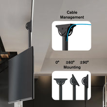 Load image into Gallery viewer, ProMounts Tilt/Swivel Ceiling TV Mount for 37&quot;-90&quot; Screens Holds up to 110 Lbs. ProMounts Ceiling TV Mount
