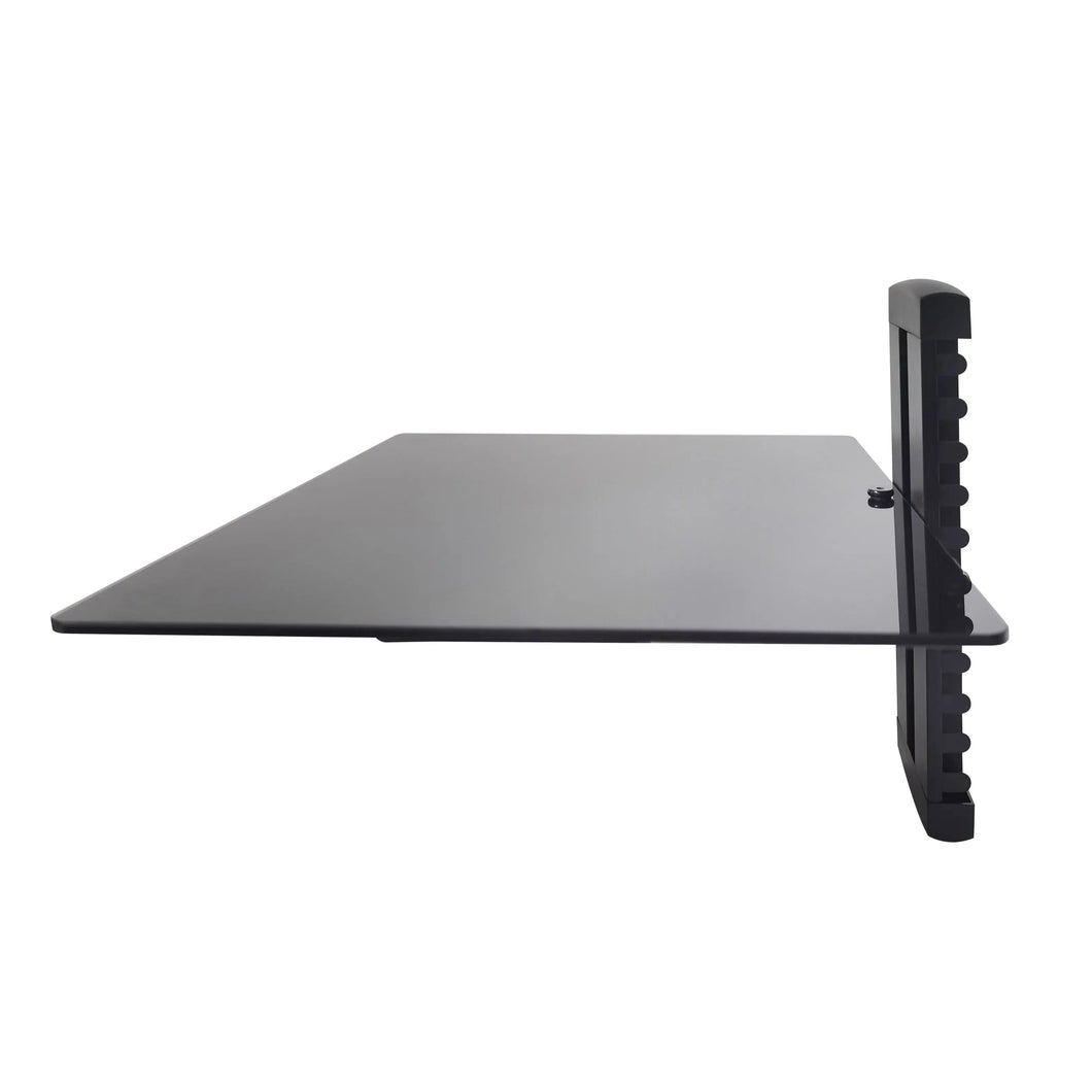 Promounts Durable Singel AV Wall Shelf, Single Glass, Supports up to 17.6lbs Max Weight (FSH1) ProMounts Component Shelf