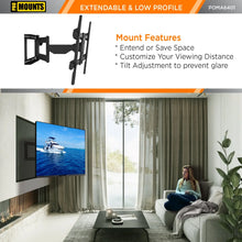 Load image into Gallery viewer, Promounts Premium Indoor and Outdoor Articulating TV Mount TV Mount with Extendable Arm for 32&quot;-75&quot; TVs Holds up to 132lbs ProMounts Outdoor Articulating Mount
