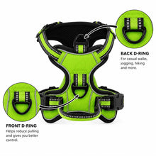 Load image into Gallery viewer, Promounts Reflective No-Pull Dog Harness with Front and Back Leash Clips, Adjustable Breathable Mesh Pet Vest | Medium
