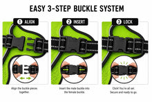 Load image into Gallery viewer, Promounts Reflective No-Pull Dog Harness with Front and Back Leash Clips, Adjustable Breathable Mesh Pet Vest | Medium
