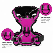 Load image into Gallery viewer, Promounts Reflective No-Pull Dog Harness with Front and Back Leash Clips, Adjustable Breathable Mesh Pet Vest | Medium
