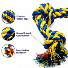Load image into Gallery viewer, ProMounts 2-Pack Durable Cotton Rope Dog Toys Set for Tug of War &amp; Chewing, Interactive Knot Rope Toys for Small, Medium &amp; Large Dogs
