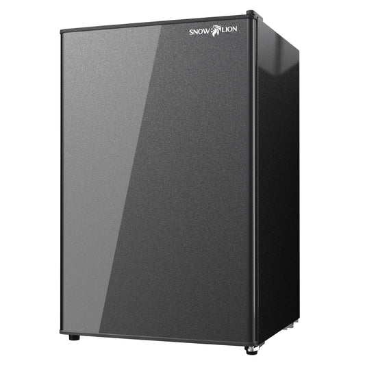 SnowLion Premium 122L Solid Door 4.3 Cu.ft. Freestanding Under-Counter Mini Fridge in Black SnowLion Solid Door Extra Large