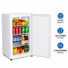 Load image into Gallery viewer, SnowLion Premium 122L Solid Door Mini Fridge 4.3 Cu.ft. Freestanding Under-Counter Mini Fridge in White (OSFS021-WXL)
