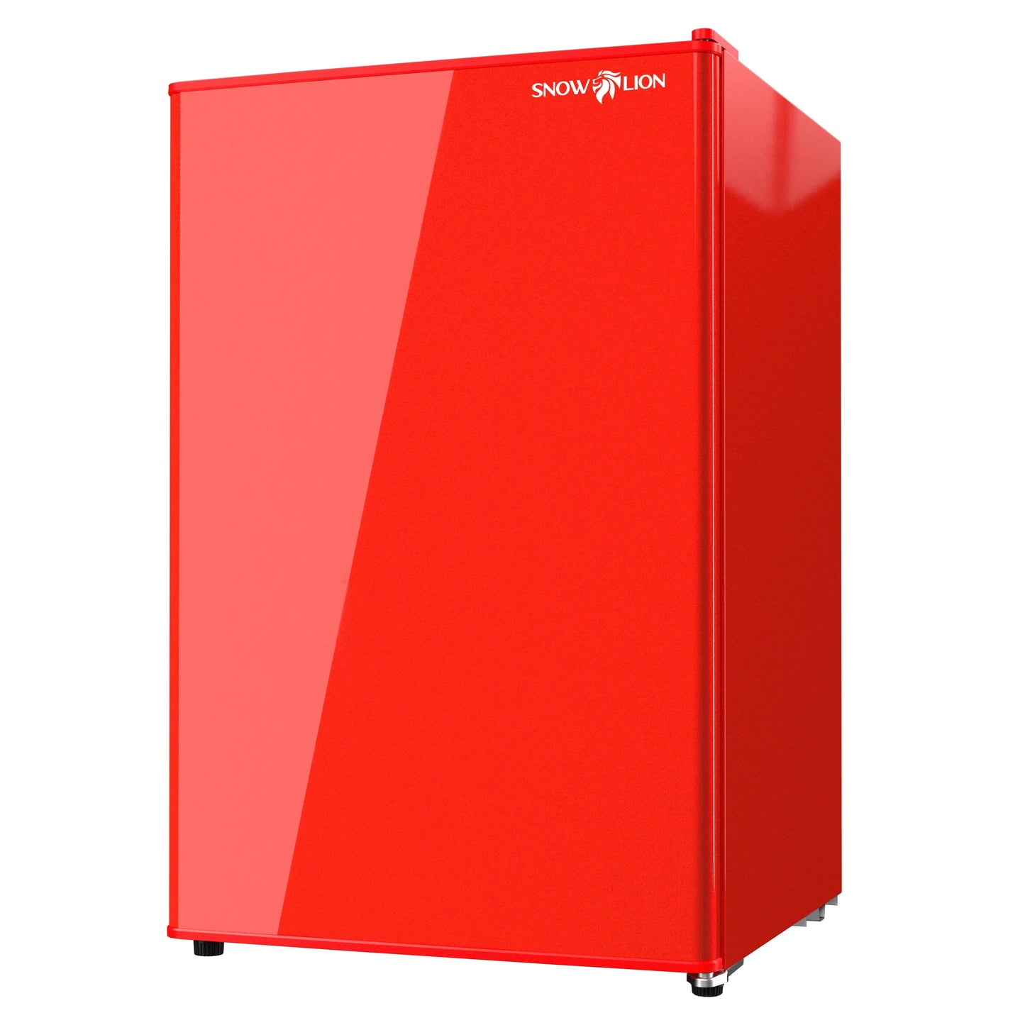 SnowLion Premium 122L Solid Door Mini Fridge 4.3 Cu.ft. Freestanding Under-Counter Mini Refrigerator in Red SnowLion Solid Door Extra Large