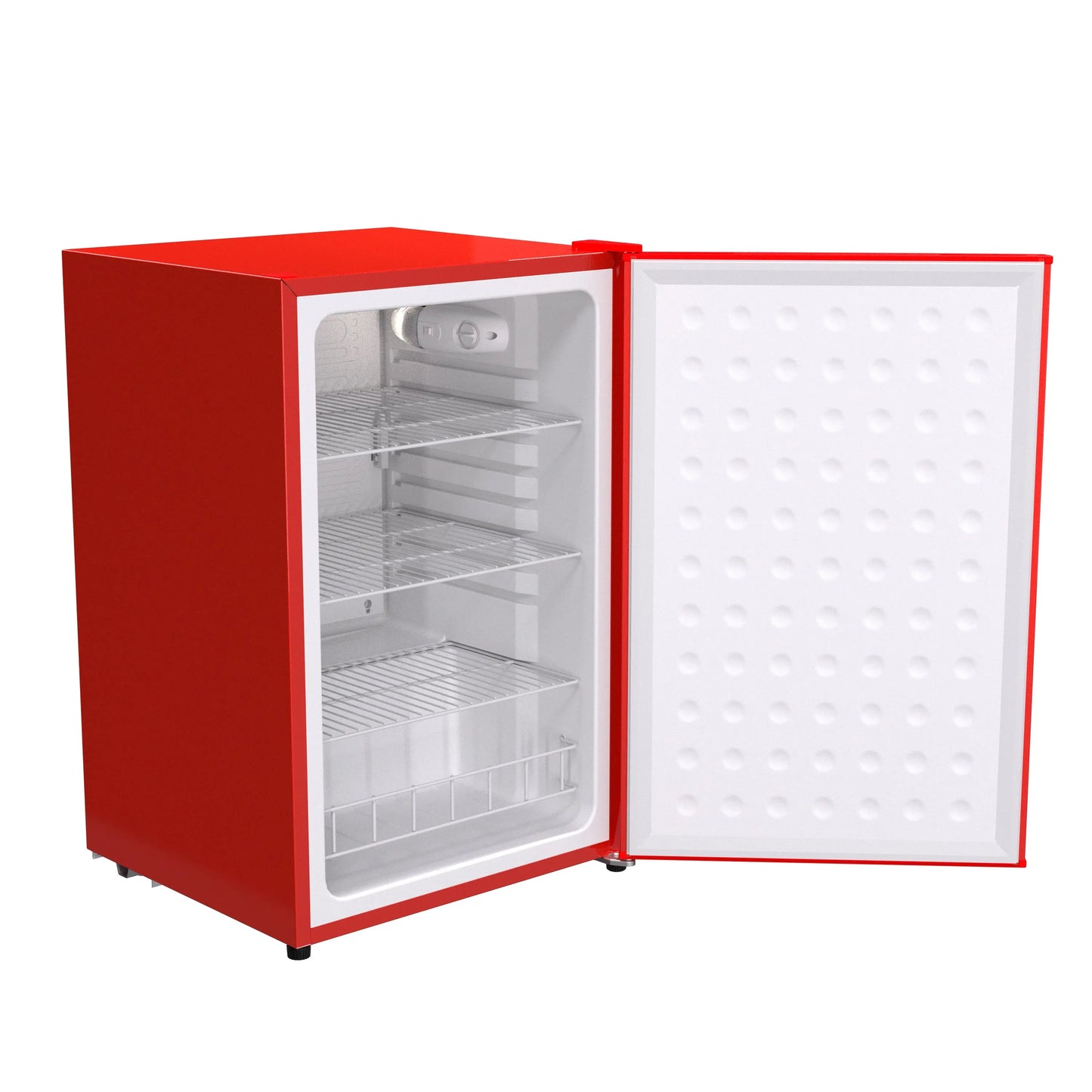 SnowLion Premium 122L Solid Door Mini Fridge 4.3 Cu.ft. Freestanding Under-Counter Mini Refrigerator in Red SnowLion Solid Door Extra Large