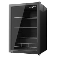 Load image into Gallery viewer, SnowLion Premium 131L Beverage Refrigerator 4.6 Cu.ft. Freestanding Mini Fridge With Glass Door in Black (OSFG023-BXL) SnowLion Glass Door Extra Large
