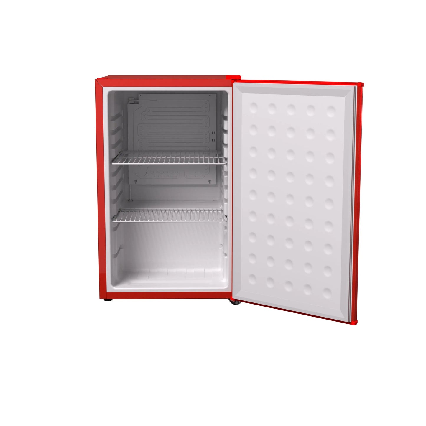 SnowLion Premium 65L Solid Door 2.3 Cu.ft. Freestanding Under-Counter Mini Fridge in Red SnowLion Solid Door Large