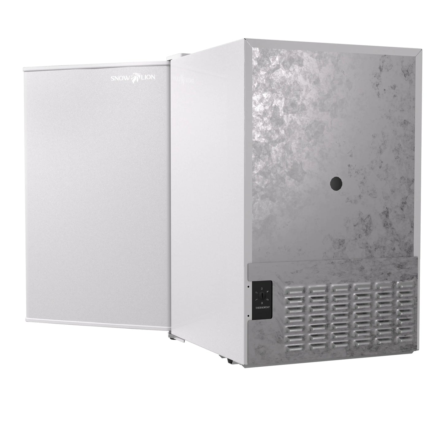 SnowLion Premium 65L Solid Door 2.3 Cu.ft. Freestanding Under-Counter Mini Fridge in White SnowLion Solid Door Large