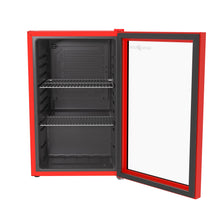 Load image into Gallery viewer, SnowLion Premium 69L Beverage Refrigerator 2.4 Cu.ft. Freestanding Mini Fridge With Glass Door in Red (OSFG016-RL) SnowLion Glass Door Large
