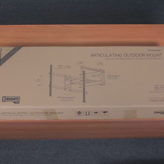 ProMounts Outdoor Articlating TV Mount with Extendable Arm for 32"-75" TVs Holds up to 132lbs - One Products