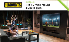 Load image into Gallery viewer, ProMounts Tilt TV Mount for 50&quot; to 85&quot; TVs Holds up to 99Ibs (AMT8401) - One Products
