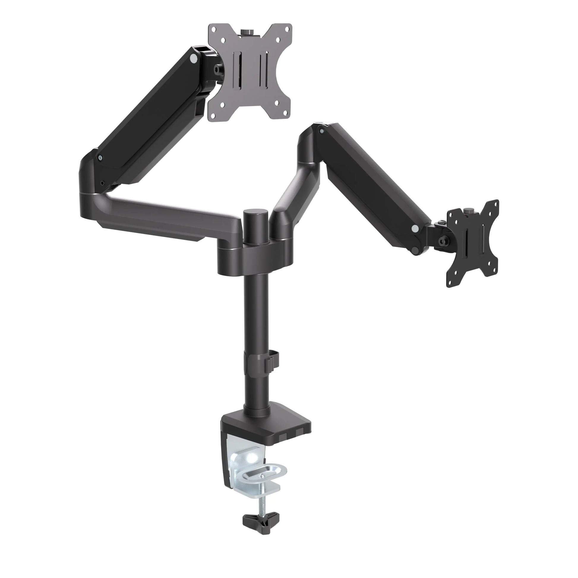 ProMounts Landscape to Portrait Double Monitor Arms for 13" to 32" Screens Holds up to 17.6 lbs - One Products