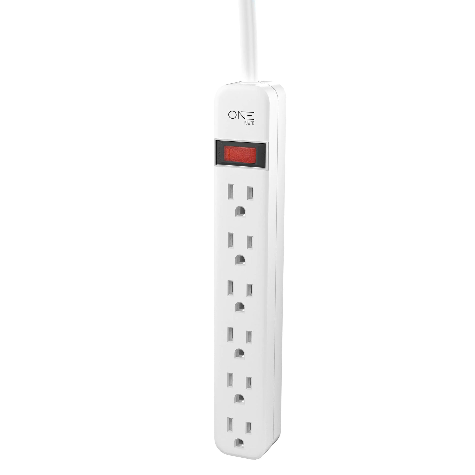 ONE Power 6 Outlet Power Strip with 2 Foot Extension Cord (PS601) - One Products