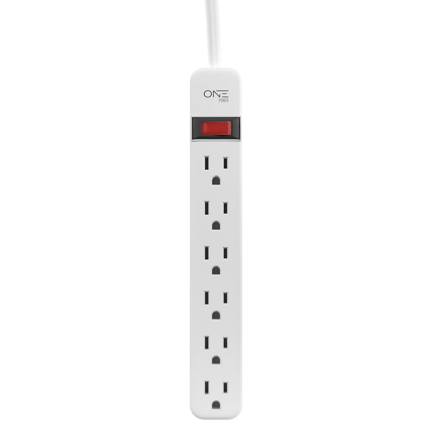 ONE Power 6 Outlet Power Strip with 2 Foot Extension Cord (PS601) - One Products